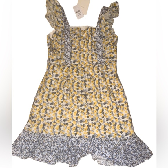 NWT 7021 Ruffle Printed High Waist Dress Size Large - Picture 3 of 7